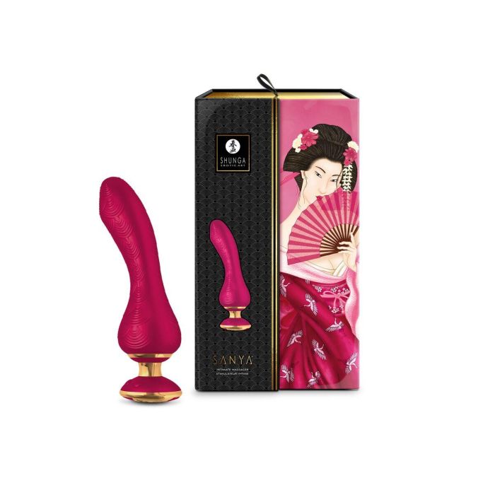 Masajeador Shunga Sanya Rojo Fucsia 4 Masajeador Shunga Sanya Rojo Fucsia 4