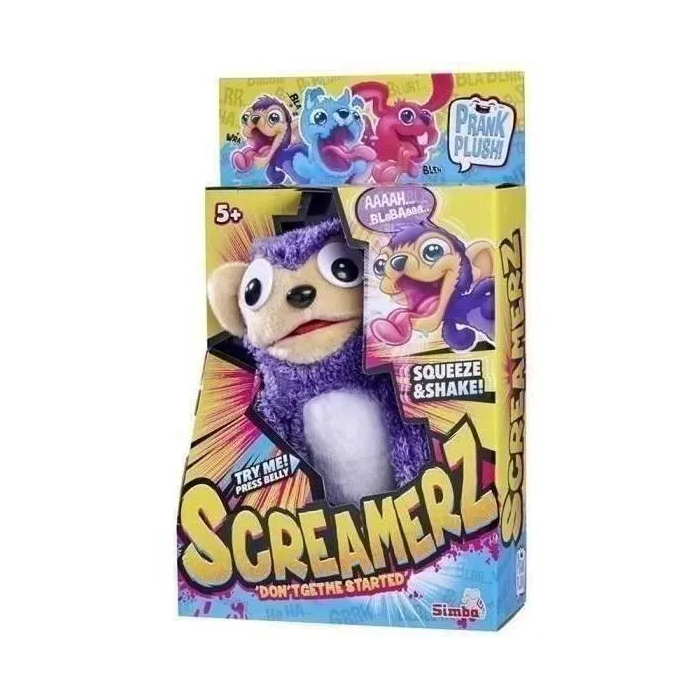 Smoby Screamerz Peluche Interactivo Mono 28 cm Ruidos al Agitar o Pulsar el Botón 2