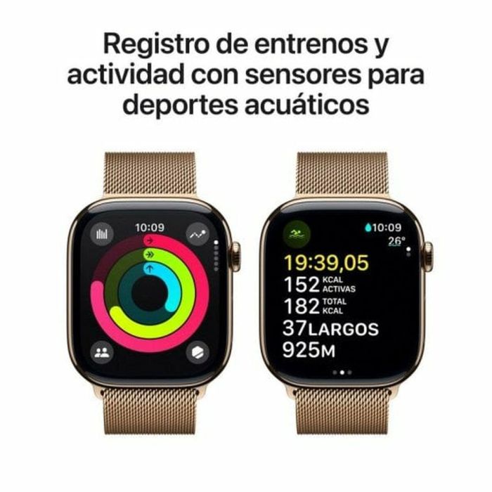 Reloj Hombre Apple Dorado 46 mm 6