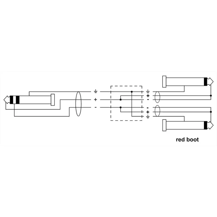 Cordial Cable Y Jack Estéreo/2 Jack Mono 6 M 1