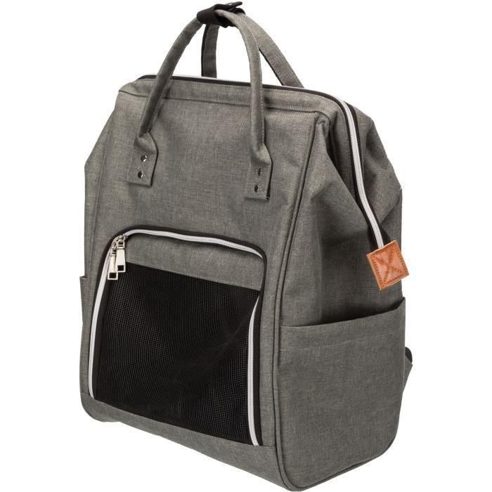 Bolsa de lona para mascotas - TRIXIE - 28840 - Gris - 32x42x22 cm - Para perros pequeños Bolsa de lona para mascotas - TRIXIE - 28840 - Gris - 32x42x22 cm - Para perros pequeños