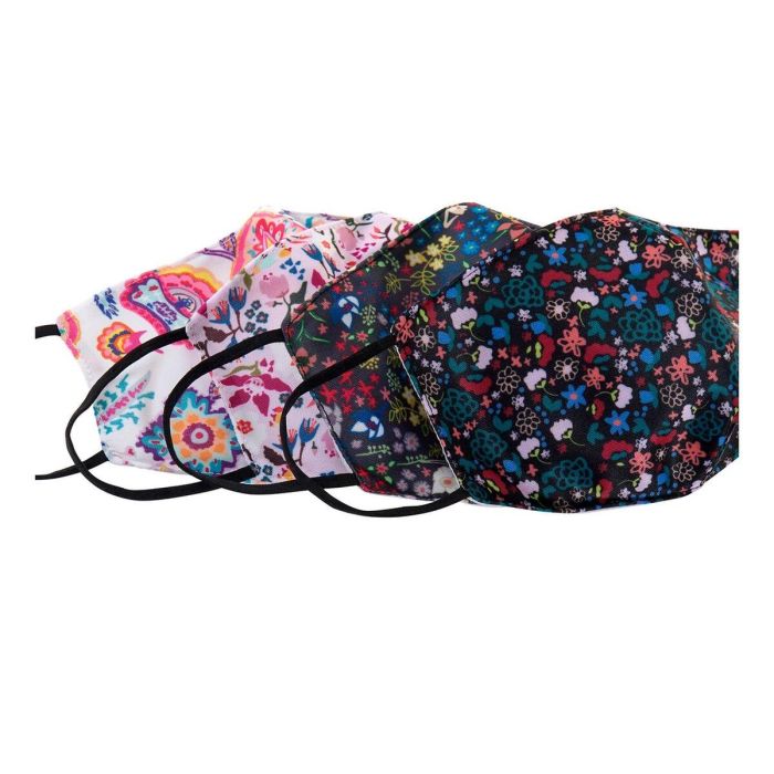 Mascarilla Higiénica DKD Home Decor Multicolor 4 Unidades 4 Mascarilla Higiénica DKD Home Decor Multicolor 4 Unidades 4