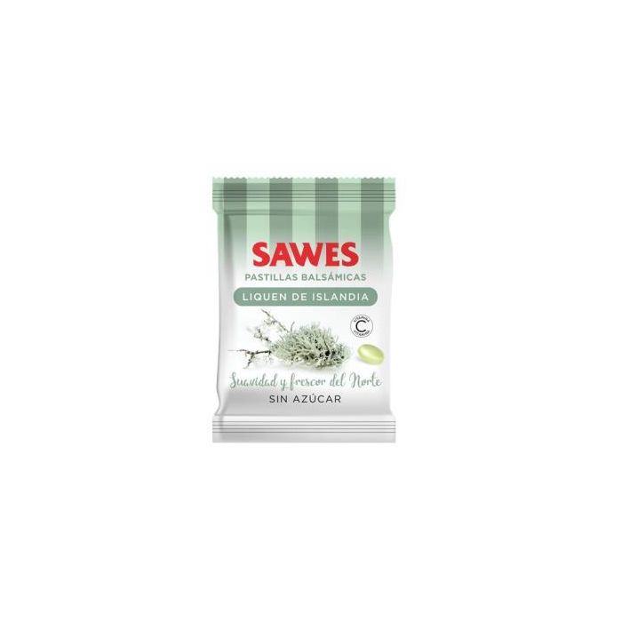 SAWES Pastillas Balsam sin Azúcar Liquen Islandés Vitamina C 50g