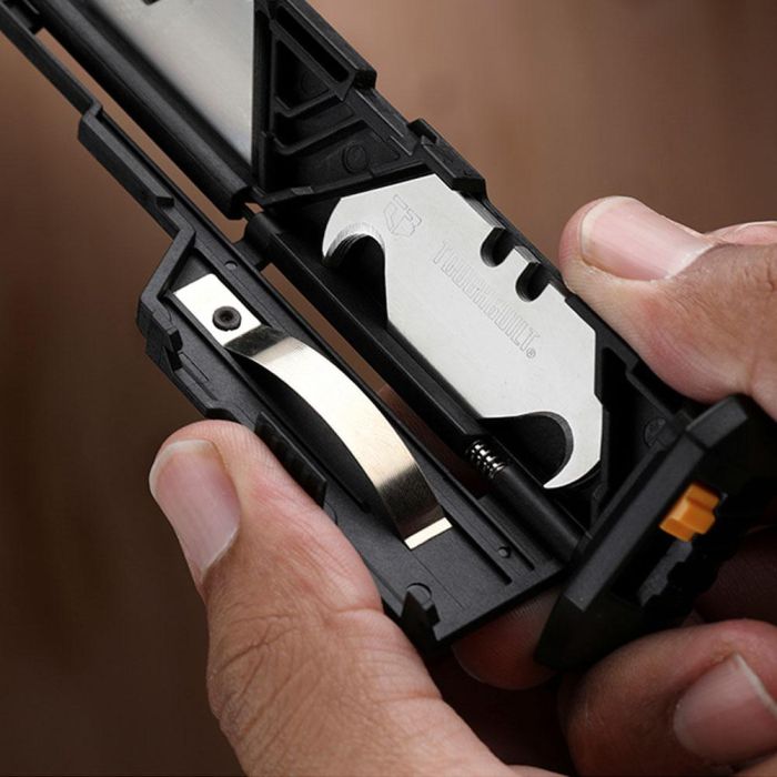 Toughbuilt Cúter recargable con mecanismo de recarga rápida, 5+5 hojas, modelo TB-H4S2-03 4 Toughbuilt Cúter recargable con mecanismo de recarga rápida, 5+5 hojas, modelo TB-H4S2-03 4