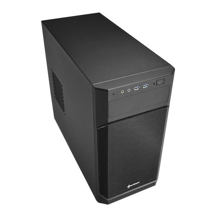 Sharkoon V1000 Caja Micro-ATX Mini Tower Negra con 2 Ventiladores Preinstalados y Túnel para Fuente de Alimentación 2 Sharkoon V1000 Caja Micro-ATX Mini Tower Negra con 2 Ventiladores Preinstalados y Túnel para Fuente de Alimentación 2