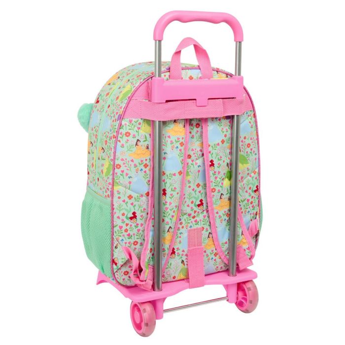 Mochila Escolar Disney Princess Bloom Verde Rosa 33 x 42 x 14 cm 1
