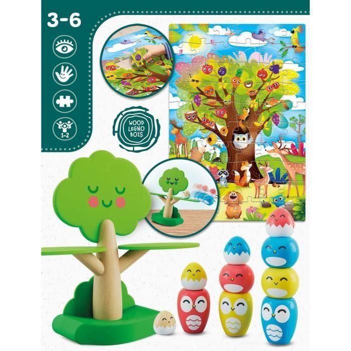 Lisciani Giochi LIS8008324105397 Juego Montessori de Equilibrio: Árbol y Pájaros - MONTESSORI WOOD 2 Lisciani Giochi LIS8008324105397 Juego Montessori de Equilibrio: Árbol y Pájaros - MONTESSORI WOOD 2