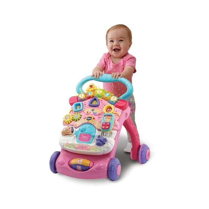 Andador comienzandar 2 en 1 rosa con patas plegables, panel extraíble, luces y sonidos 46x33x45 cm 7 Andador comienzandar 2 en 1 rosa con patas plegables, panel extraíble, luces y sonidos 46x33x45 cm 7