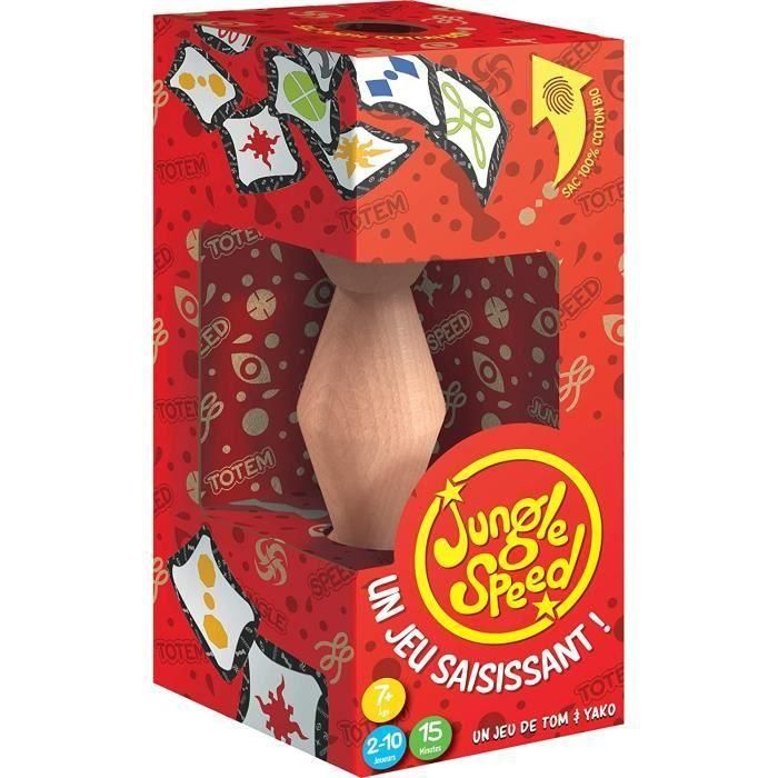 Asmodee Jungle Speed Juego de Cartas Edición Ecológica - Tótem de Madera y Bolsa de Algodón Orgánico Asmodee Jungle Speed Juego de Cartas Edición Ecológica - Tótem de Madera y Bolsa de Algodón Orgánico