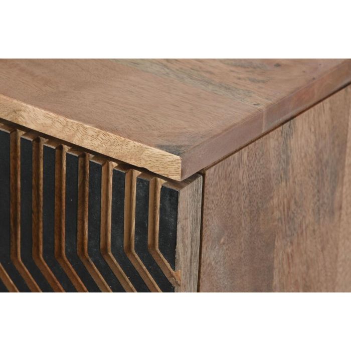 Aparador Home ESPRIT Negro Dorado Natural Madera 180 x 40 x 80 cm 7 Aparador Home ESPRIT Negro Dorado Natural Madera 180 x 40 x 80 cm 7