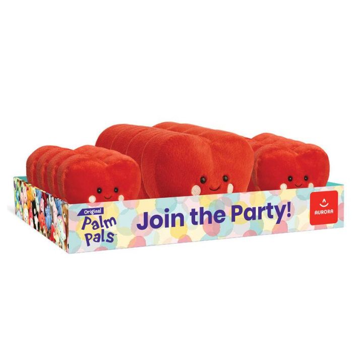 Palm Pals Expositor de 12 Peluches Corazón 13cm y 20cm Surtido, 8 uds 13cm + 4 uds 20cm Palm Pals Expositor de 12 Peluches Corazón 13cm y 20cm Surtido, 8 uds 13cm + 4 uds 20cm