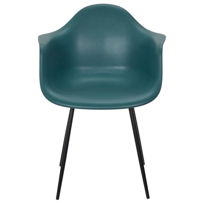 Home Deco Factory Silla Butaca Gustav Azul, Estilo Escandinavo, Polipropileno, Patas de Hierro Negro, 62x59x85 cm 3 Home Deco Factory Silla Butaca Gustav Azul, Estilo Escandinavo, Polipropileno, Patas de Hierro Negro, 62x59x85 cm 3