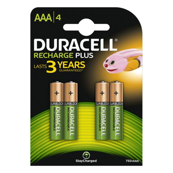 Pilas Recargables DURACELL AAA (4pcs) 1,2 V
