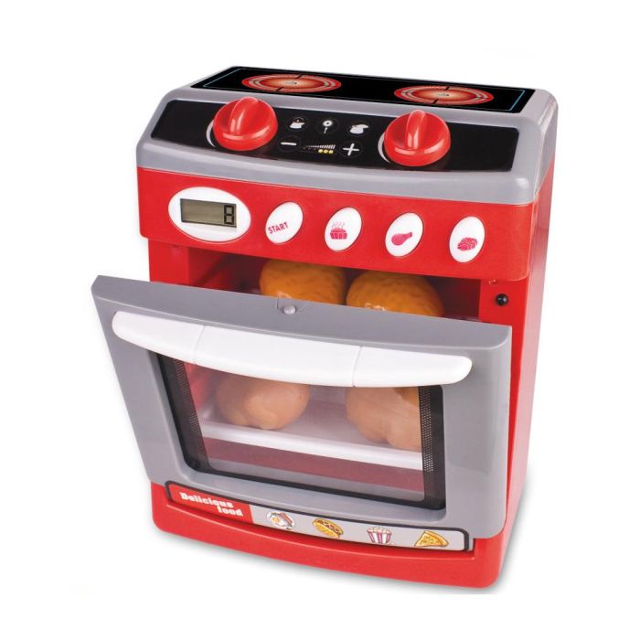 Tachan Horno Little Life electrónico con luces y sonidos realistas, incluye alimentos, ideal para juego simbólico +3 años