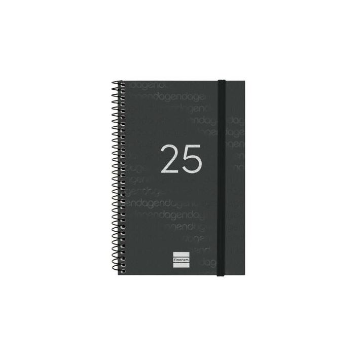 Agenda Finocam YEAR Negro 11,7 x 18,1 cm 2025