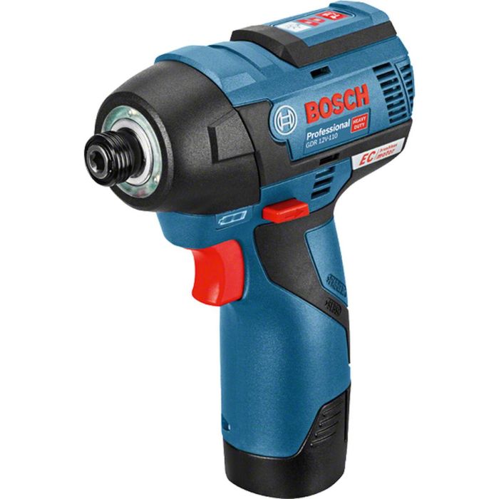 Bosch Professional GDR 12V-110 atornillador de impacto + 2 baterías 3.0Ah en L-BOXX - 06019E0005