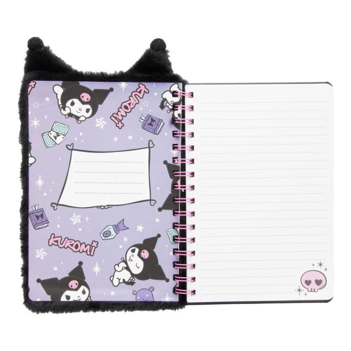 Cuaderno A5 Fluffy Kuromi Hello Kitty 3 Cuaderno A5 Fluffy Kuromi Hello Kitty 3