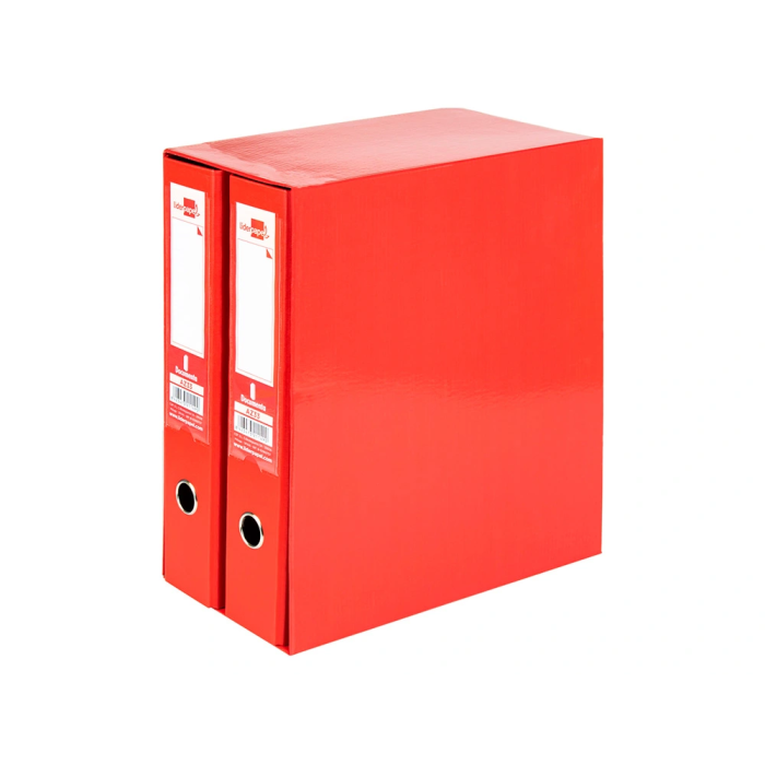 Liderpapel Archivador Folio 2 Anillas Mecanismo Palanca 75mm Rojo 1