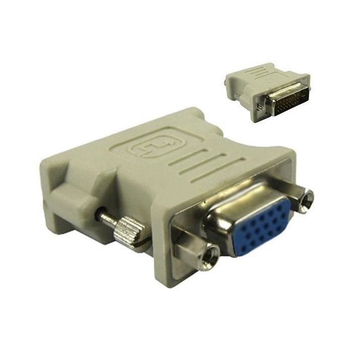 MicroConnect Adaptador DVI-D Dual-Link a VGA de 15 pines - Convierte señal analógica