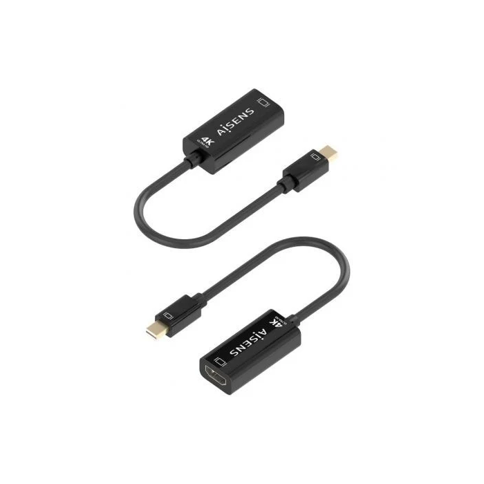 AISENS - CONVERSOR MINI DP A HDMI 4K@60HZ, MINI DP/M-HDMI/H NEGRO, 15CM 2