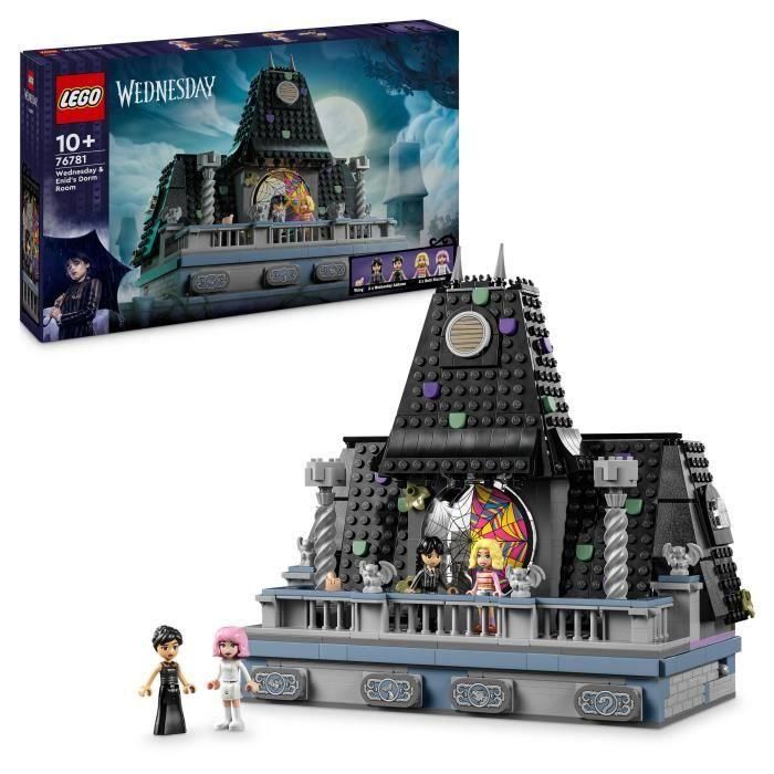 LEGO Wednesday 76781 El dormitorio de los miércoles y Enid - Regalo Nevermore y 4 minimuñecas LEGO Wednesday 76781 El dormitorio de los miércoles y Enid - Regalo Nevermore y 4 minimuñecas