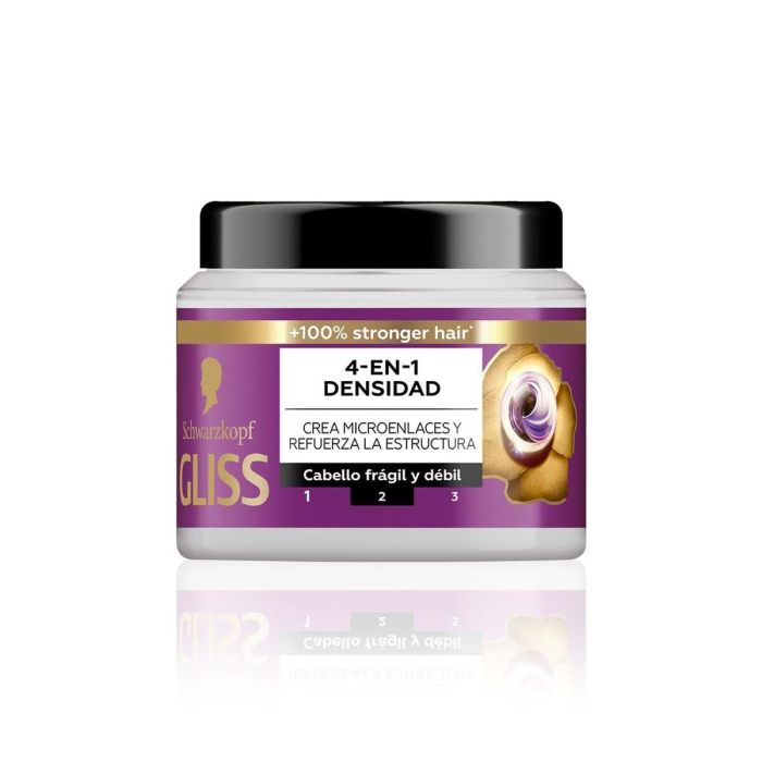 Schwarzkopf Mass Market GLISS FULL HAIR WONDER mascarilla 4 en 1 para densidad y refuerzo capilar con HAPTIQ System 400 ml 3