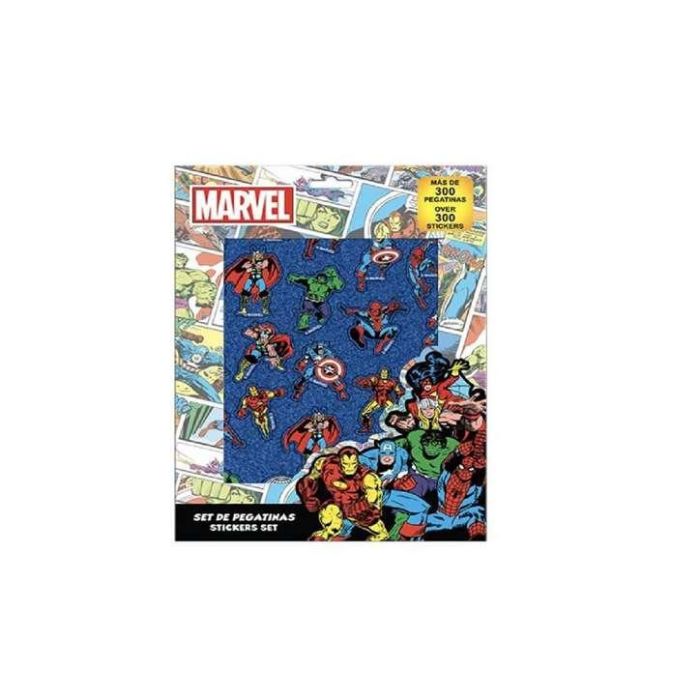 Cerdá Pack de Pegatinas Oficiales Marvel para Niños +3 Años - Medidas 18x25x0.1 cm - Diseño Predominante Azul 0 Cerdá Pack de Pegatinas Oficiales Marvel para Niños +3 Años - Medidas 18x25x0.1 cm - Diseño Predominante Azul 0