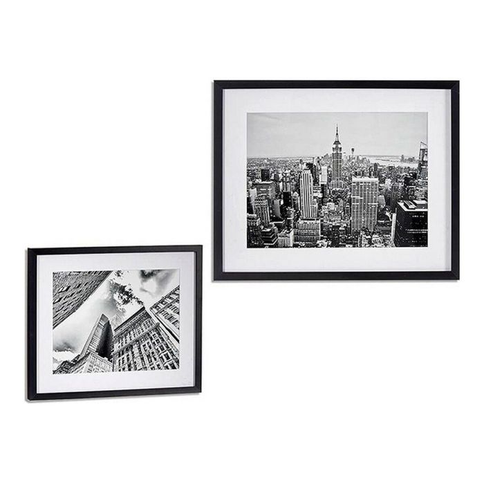 Cuadro Surt Edificios Marco Negro 43x53 cm - Giftdecor (6 Unidades) Cuadro Surt Edificios Marco Negro 43x53 cm - Giftdecor (6 Unidades)