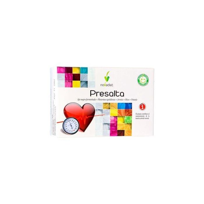NOVADIET Presalta Ajo y Olivo para Tensión Arterial Normal 60 Cápsulas Vegetales