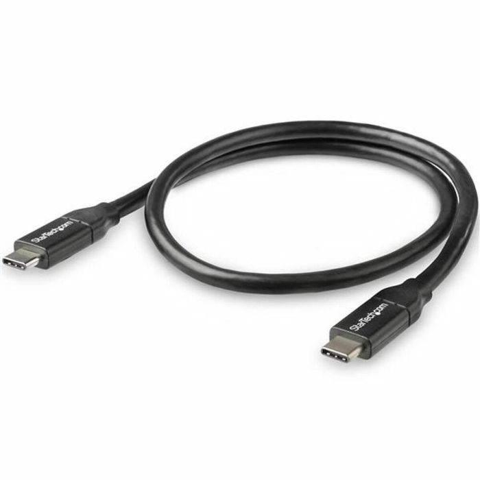 Cable USB-C Startech USB2C5C50CM Blanco Negro 50 cm 1