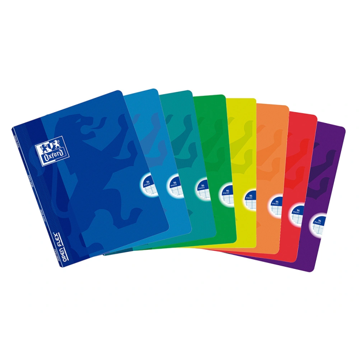 Oxford Libreta Escolar Openflex Tapa Flexible Optik Paper 48 Hojas Din A4 Rayado Horizontal Colores Surtidos