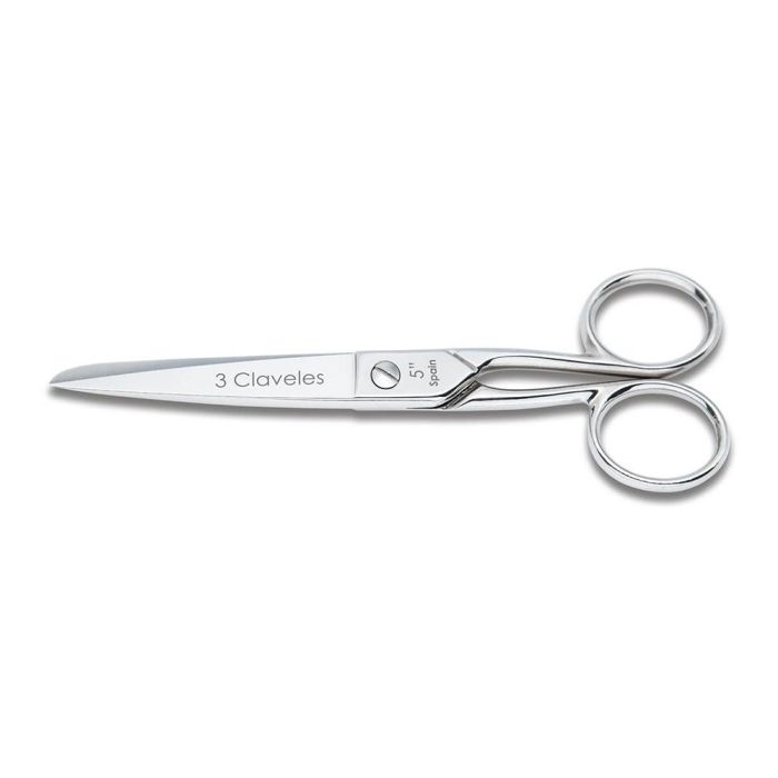 3 Claveles Tijera de Costura Catalana 12,5 cm / 5" - Corte Preciso, Filo Duradero