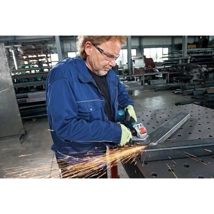 Bosch Professional GWX 18V-10 Amoladora Angular Inalámbrica X-Lock 125mm con 2 Baterías 5.0Ah, Cargador GAL 1880 y L-Boxx 2