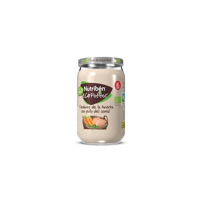 Nutriben Eco Potito Pollo Corral con Verduras 235G +6 Meses