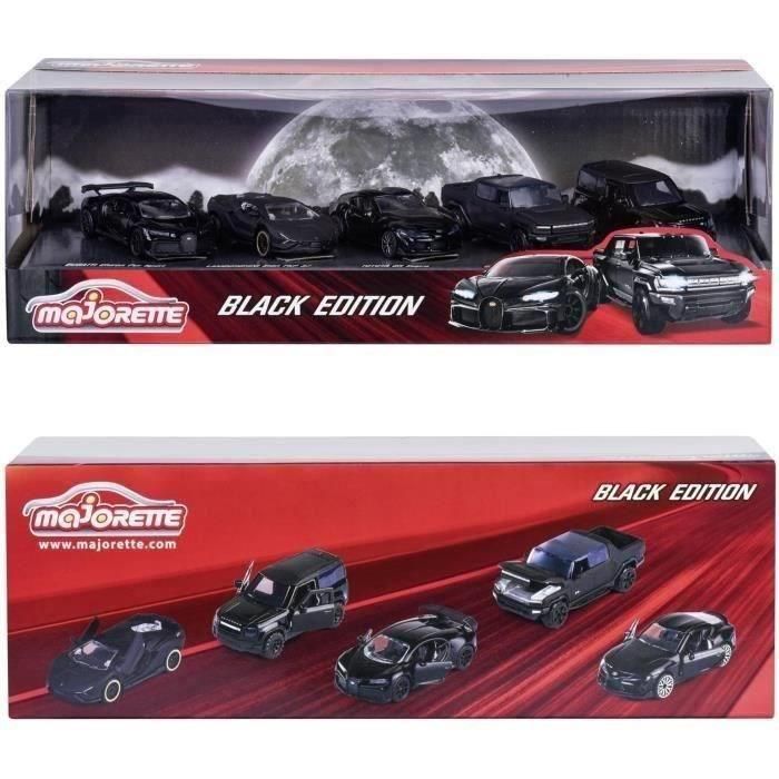 Smoby Coches Black Edition Giftpack, Pack con 5 Vehículos, Modelos Surtidos 2