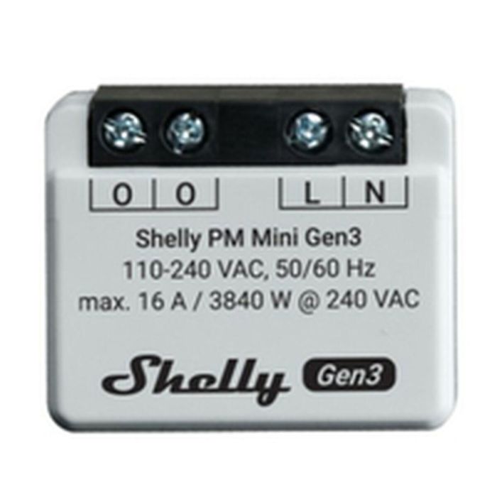 Shelly PM Mini Gen. 3 Relais WLAN BT Unterputz Interruptor inteligente inalámbrico 1P 14