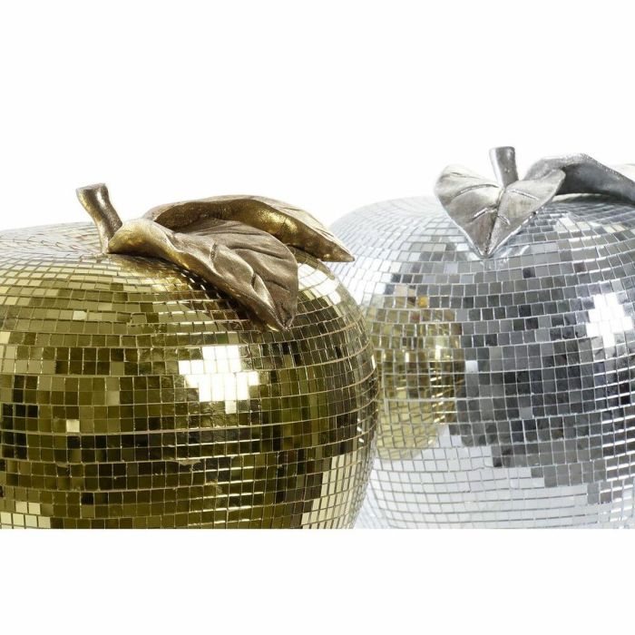 Frutas Decorativas DKD Home Decor Dorado Plateado Manzana Espejo 21 x 21 x 19 cm (2 Unidades) 2 Frutas Decorativas DKD Home Decor Dorado Plateado Manzana Espejo 21 x 21 x 19 cm (2 Unidades) 2