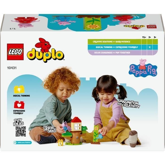 LEGO 10431 Duplo Jardín y Casa del Árbol de Peppa y George Pig – Set de Construcción para Preescolares Actividades al Aire Libre 5