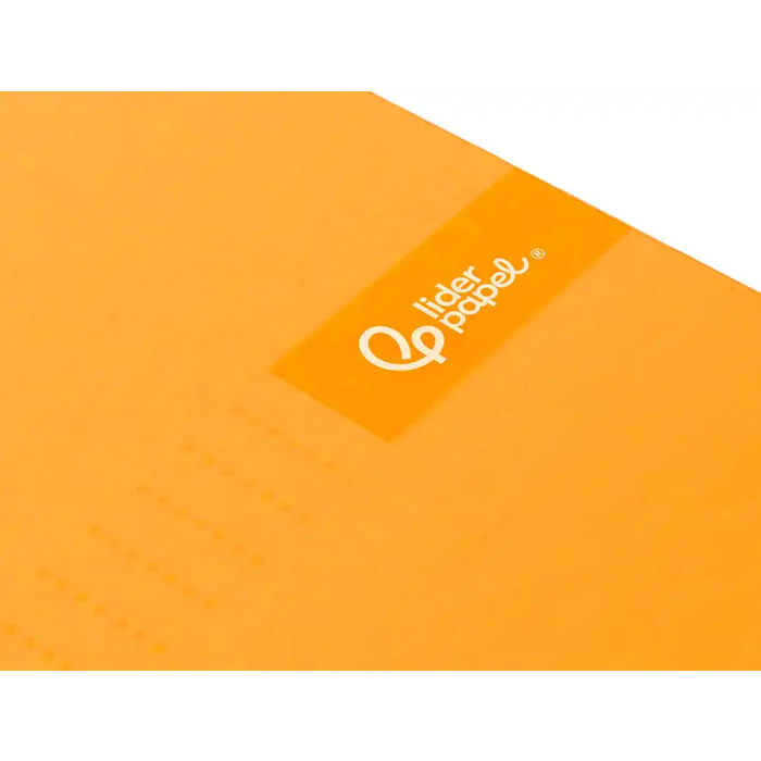 Liderpapel Cuaderno Espiral A4 Crafty Tapa Forrada 80 Hojas 90gr Cuadro 4mm con Margen Color Naranja 5