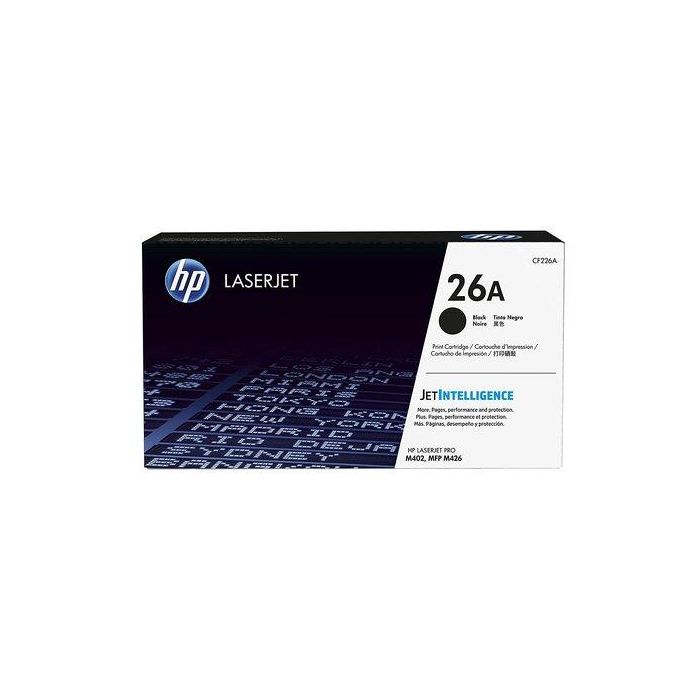 HP LaserJet Pro M402/426 Toner Negro nº26A 3.100 paginas Capacidad estandar