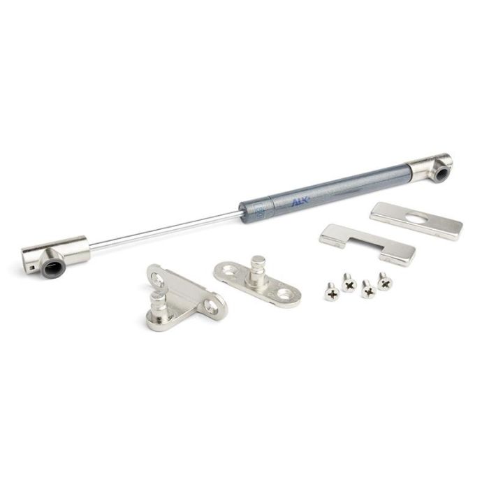 Compas Minikal Ascendente / Descendente 240Mm Para Puerta De Aluminio O Madera Con Soportes Fuerza 80N Apertura Ascendente Herrajes Alk Compas Minikal Ascendente / Descendente 240Mm Para Puerta De Aluminio O Madera Con Soportes Fuerza 80N Apertura Ascendente Herrajes Alk