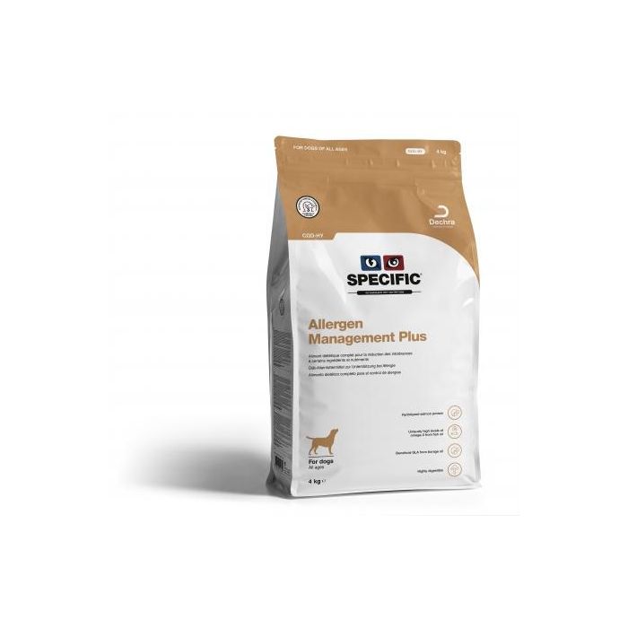 Dechra Cod-Hy Allergy Management Plus 12 kg (3x4 kg) - Alimento específico para alergias, piel y pelo