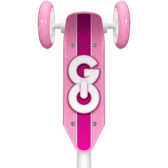 Stamp Patinete 3 Ruedas SKIDS CONTROL para Niños +3 Años, Altura Ajustable, Superficie Antideslizante, Ruedas PVC, Rosa 2