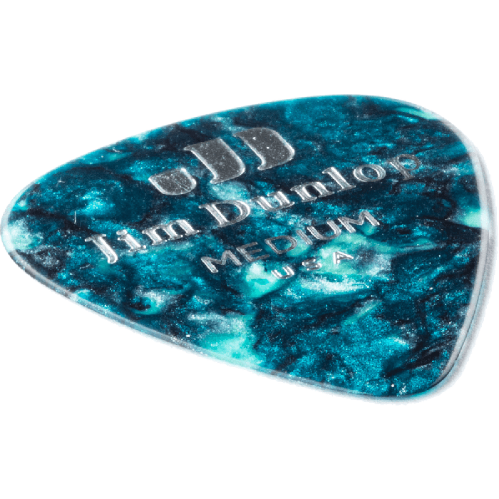 Dunlop Púas Genuine Celluloid Classic Turquesa - Medium Pack 72 1