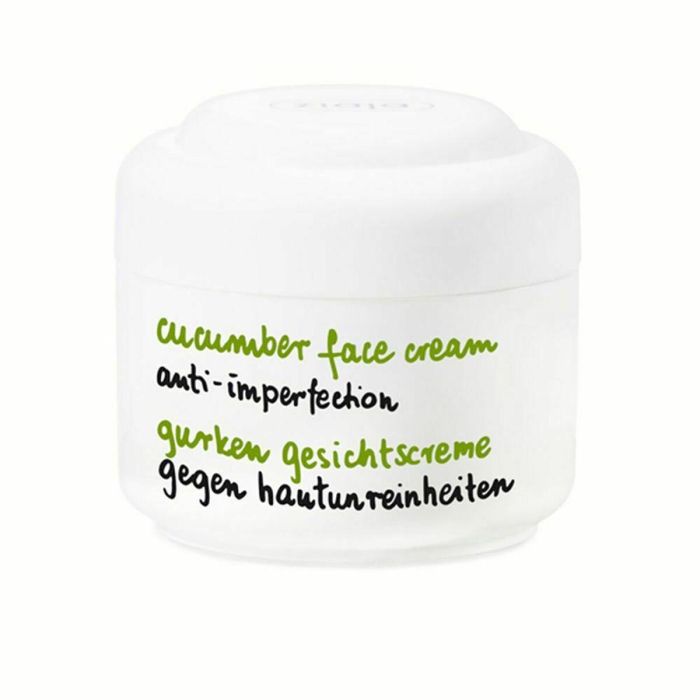 Ziaja Crema Facial Hidratante de Pepino para Piel Mixta y Grasa, Calmante, Reguladora del Sebo, Suaviza, Nutre, Vegana 50 ml