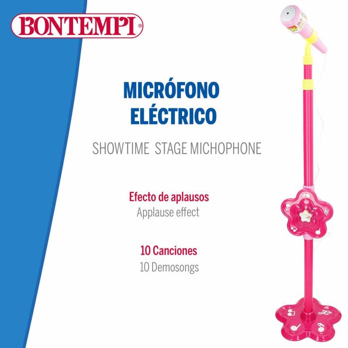 Micrófono de juguete Bontempi 20 x 105 x 20 cm (6 Unidades) 4 Micrófono de juguete Bontempi 20 x 105 x 20 cm (6 Unidades) 4