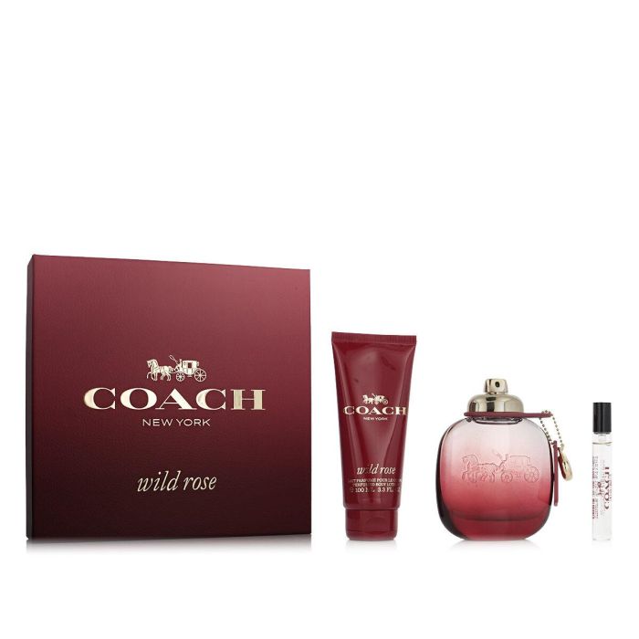Set de Perfume Mujer Coach Wild Rose EDP 3 Piezas 0 Set de Perfume Mujer Coach Wild Rose EDP 3 Piezas 0