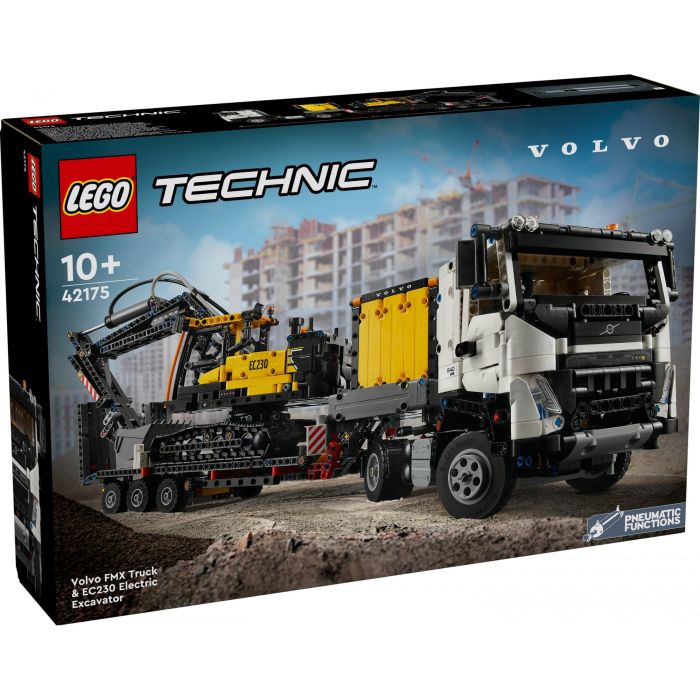LEGO 42175 Camión Volvo FMX y Excavadora Eléctrica EC230 Set de Vehículos 6