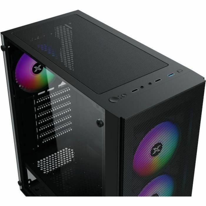 Xigmatek XIG4711409541655 Caja PC Hero II Air 3F, Media Torre ATX/Micro ATX, 3 ventiladores FRGB, Malla, USB 3.0/2.0 4