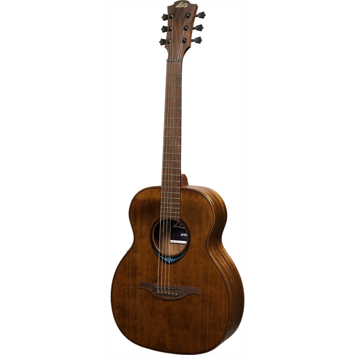 LAG Guitarra Acústica Travel A/E Blue Wave 1 Electroacústica Folk Cedro Rojo Macizo Color Marrón Natural Acabado Satinado 2